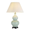 Lampe à poser Harbin verte et grise, céramique