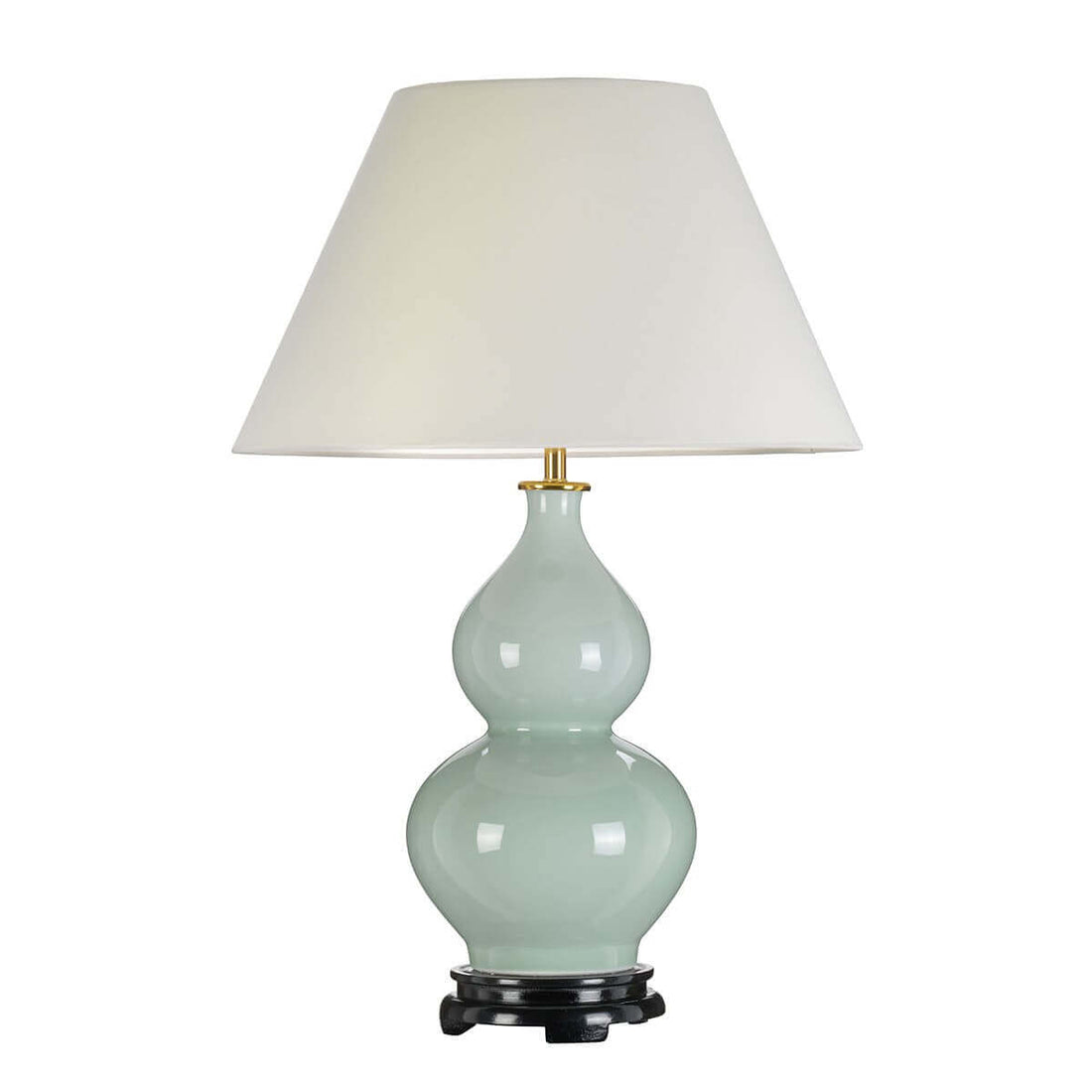 Lampe à poser Harbin verte et grise, céramique