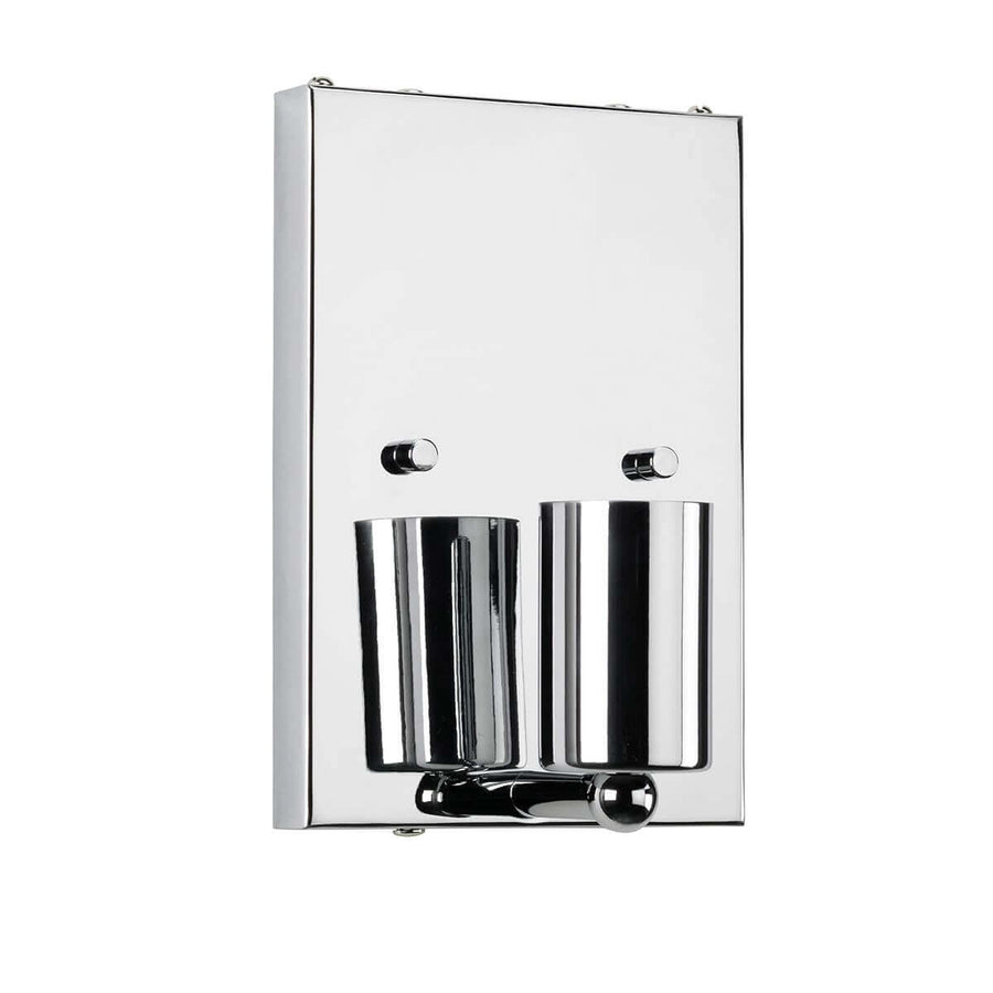 Applique murale Riley chromée et crème, Ø 27 cm