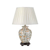 Lampe à poser Soling crème et orange, céramique