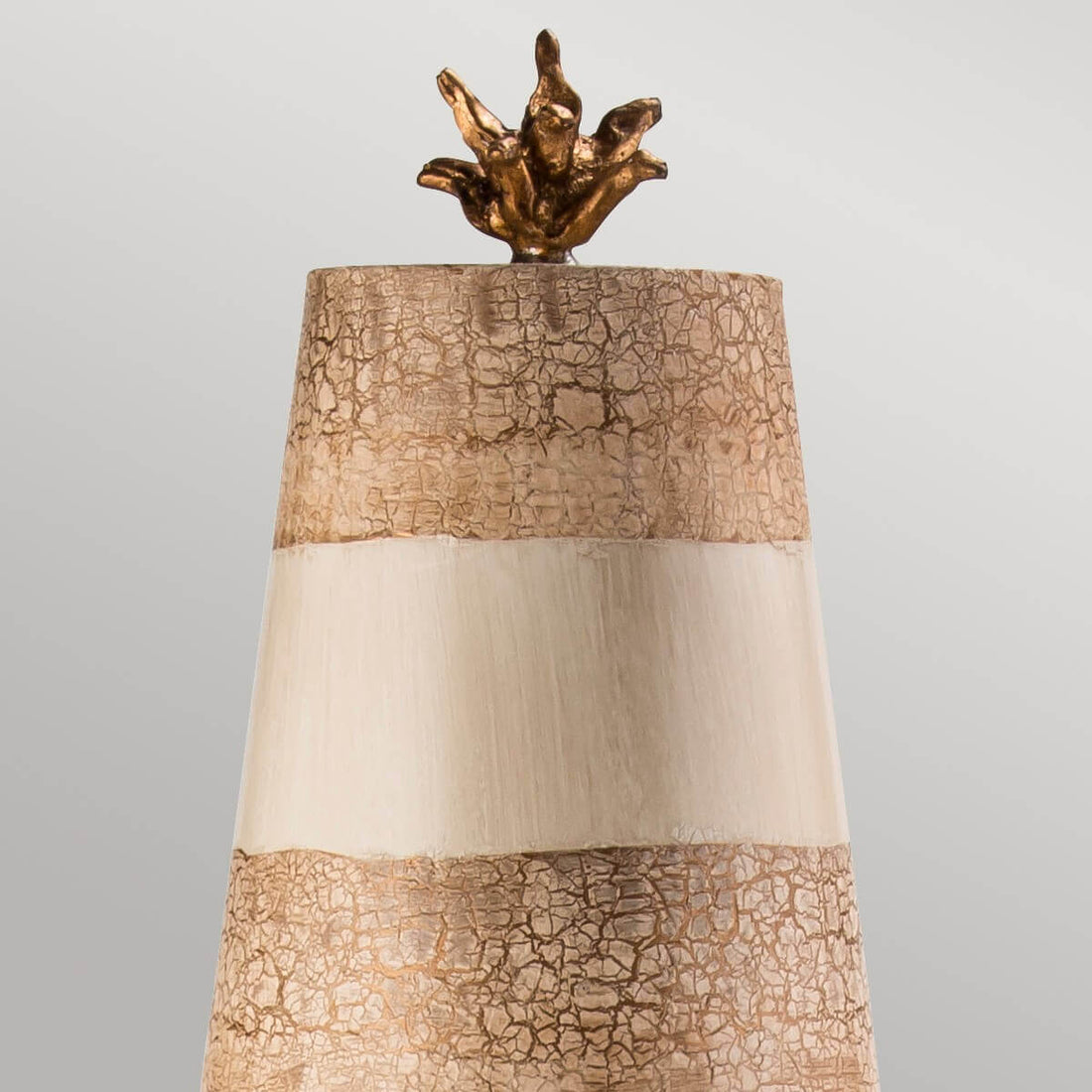 Lampe à poser Birdland noire et blanche, cristal