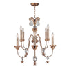 Lustre Mignon 8 lumières doré et argenté, cristal