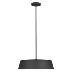 Suspension Asher 5 lumières noire, verre
