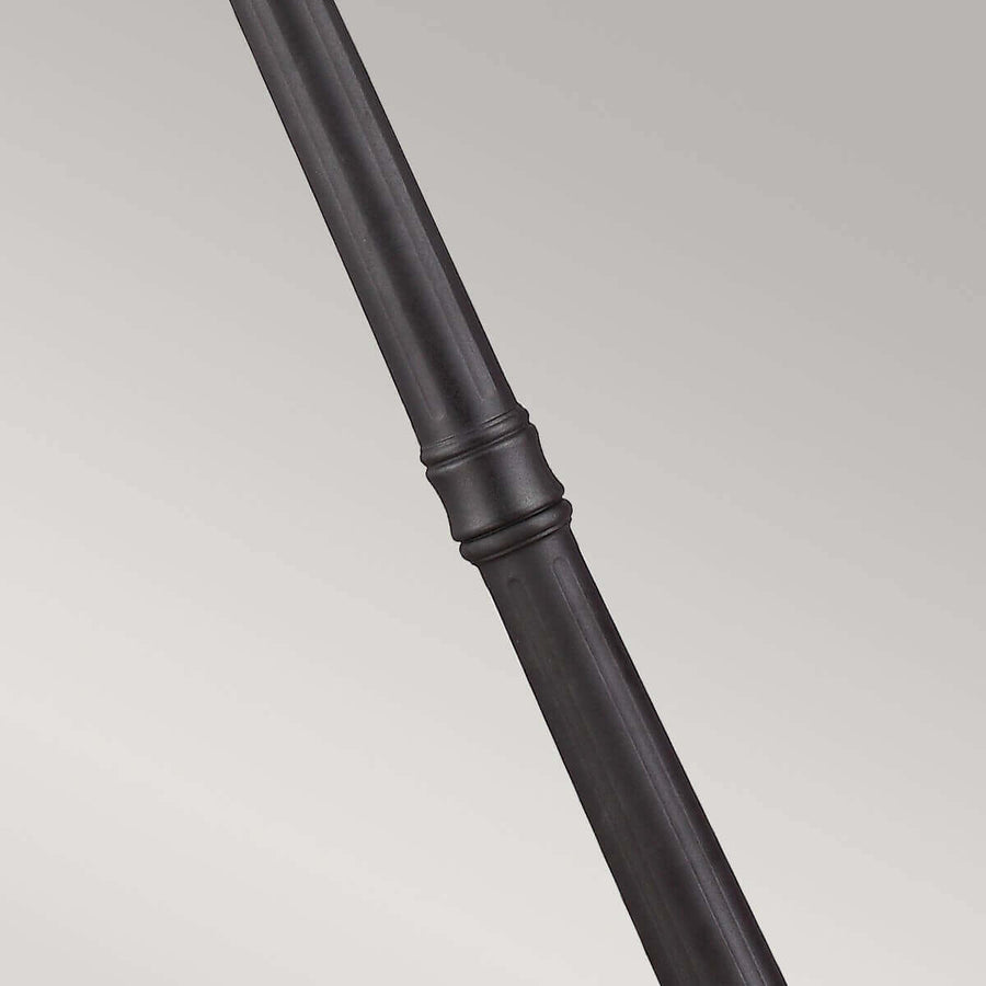 Lampadaire extérieur Cotswold Lane 3 lumières noir, verre, H 257 cm