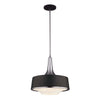 Suspension Holloway 4 lumières noire