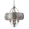 Lustre Zara 4 lumières, verre, H 73,2 cm