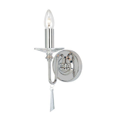 Applique murale Finsbury Park nickel poli, verre