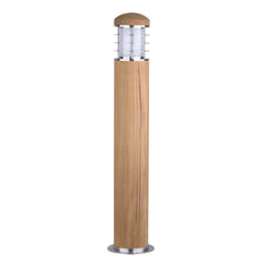 Lampadaire extérieur Poole rouille et bois