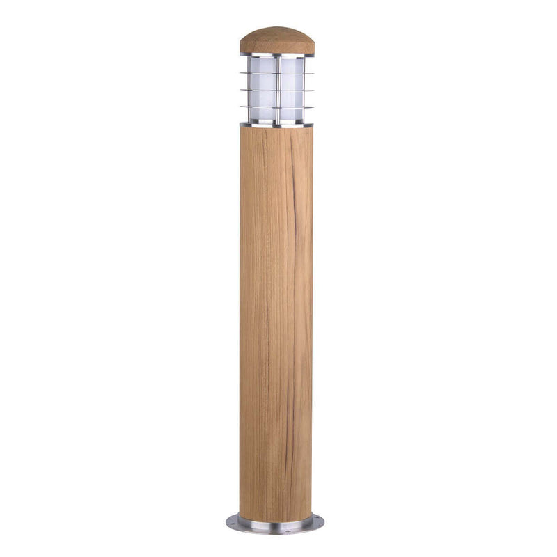 Lampadaire extérieur Poole rouille et bois