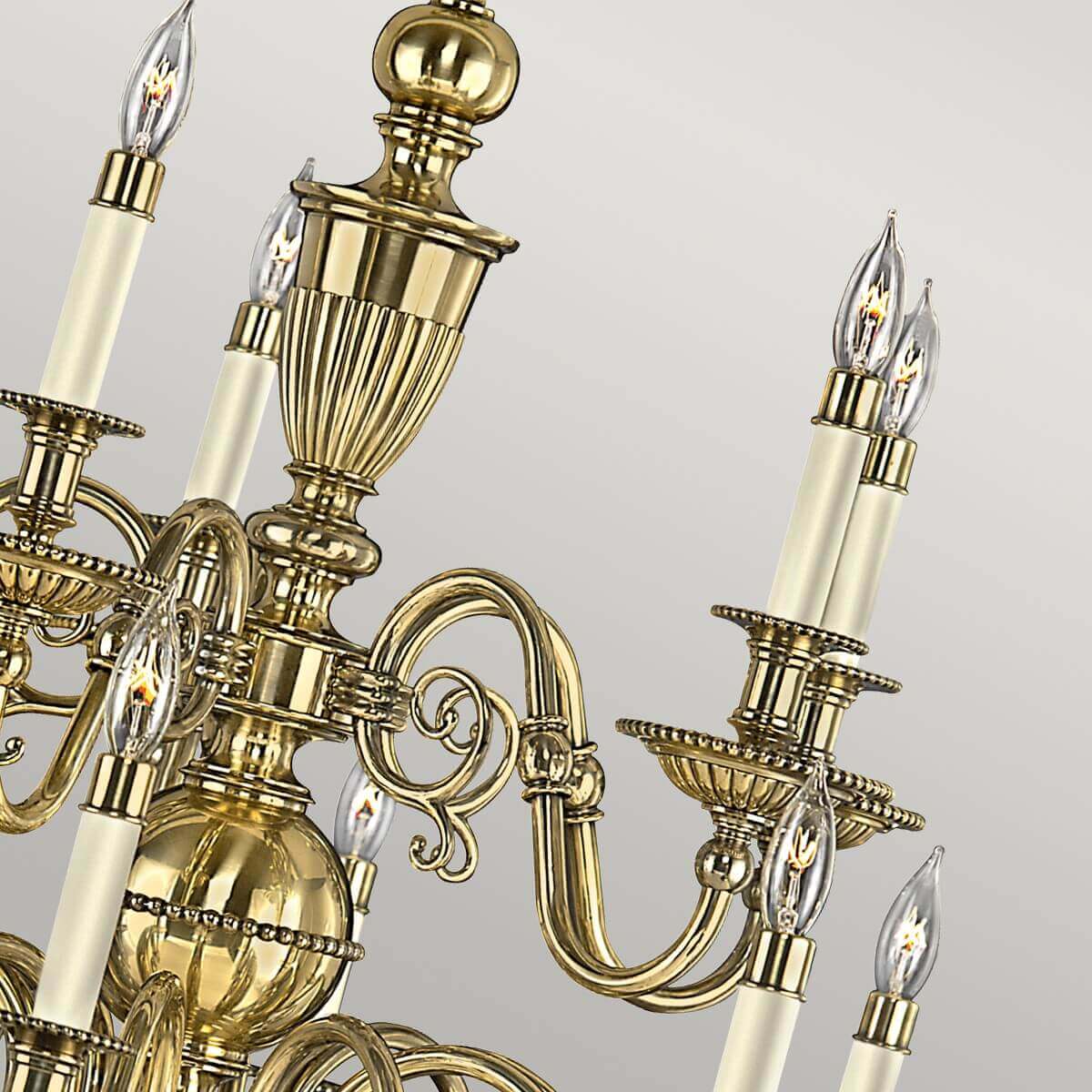 Lustre Cambridge 15 lumières laiton