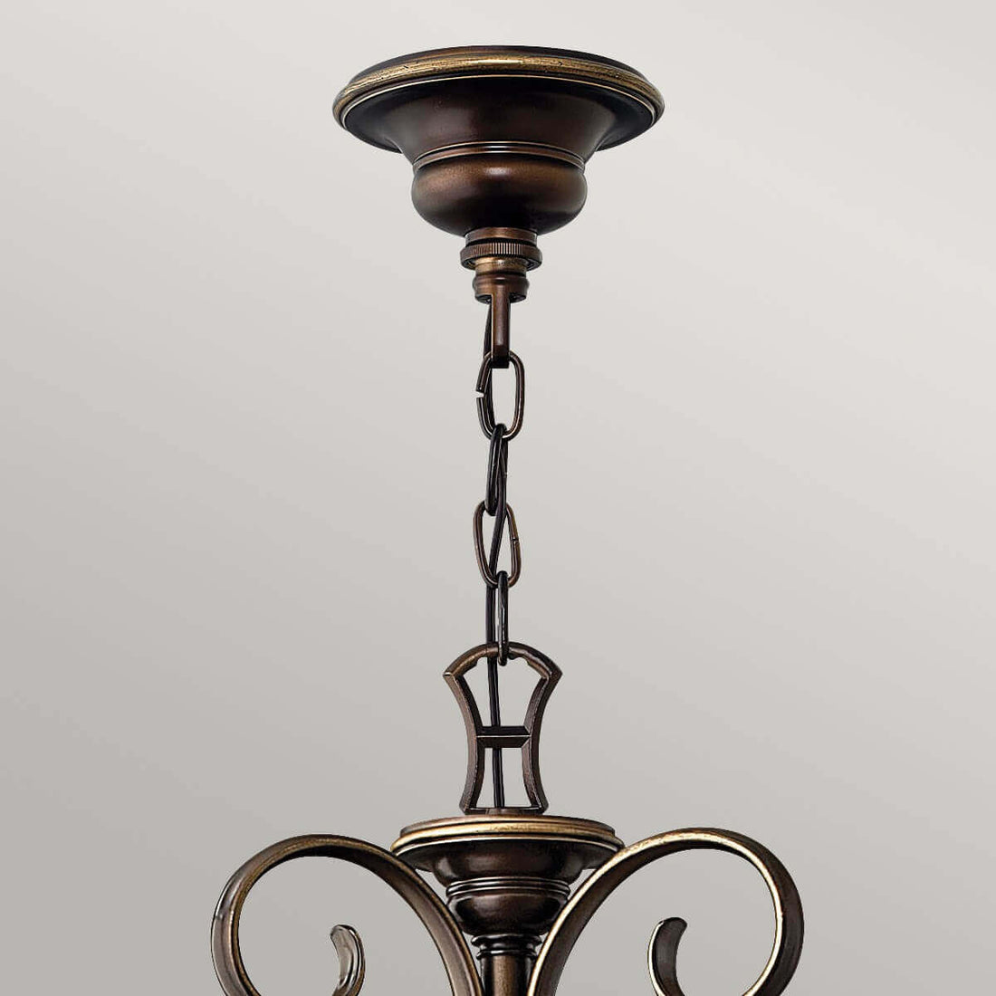 Lustre Cello 15 lumières bronze, albâtre