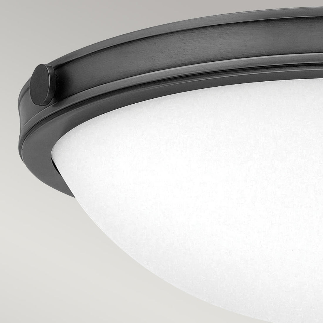 Plafonnier Collier 2 lumières noir et transparent, verre