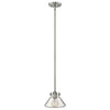 Suspension Congress chromée, verre, Ø 20,3 cm