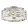 Plafonnier Elle 2 lumières chromé, verre