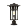 Lampadaire extérieur Manhattan bronze, verre