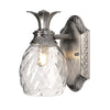 Applique murale Plantation nickel, verre