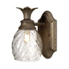 Applique murale Plantation bronze, verre