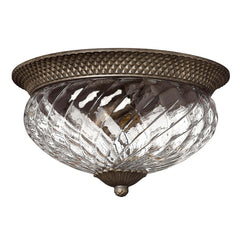 Plafonnier Plantation 3 lumières bronze, verre