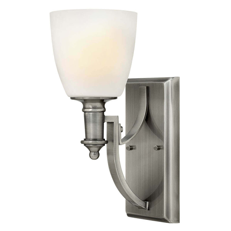Applique murale Truman nickel, verre