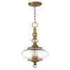 Suspension Wexley 3 lumières laiton