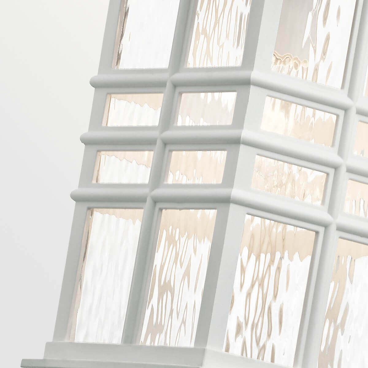 Suspension extérieure Beacon Square blanche, verre