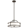 Suspension Emory 3 lumières bronze