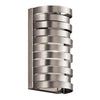 Applique murale Roswell nickel satiné, verre