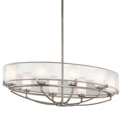 Lustre Saldana 8 lumières, verre