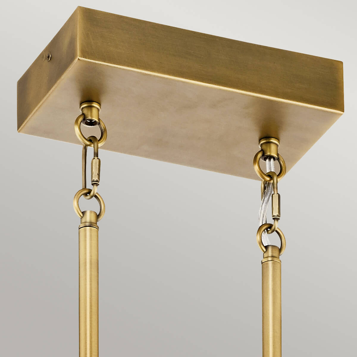 Suspension Serene bois et laiton, verre