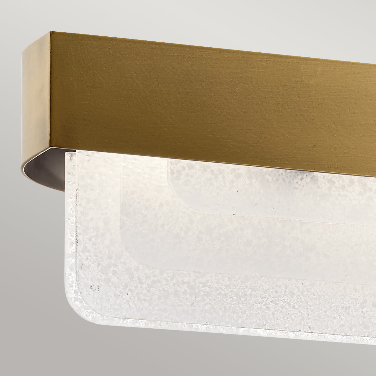 Suspension Serene bois et laiton, verre