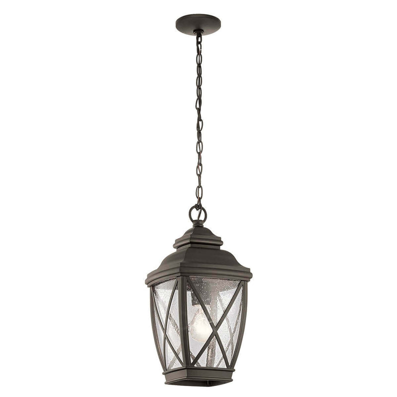 Suspension extérieure Tangier bronze, verre