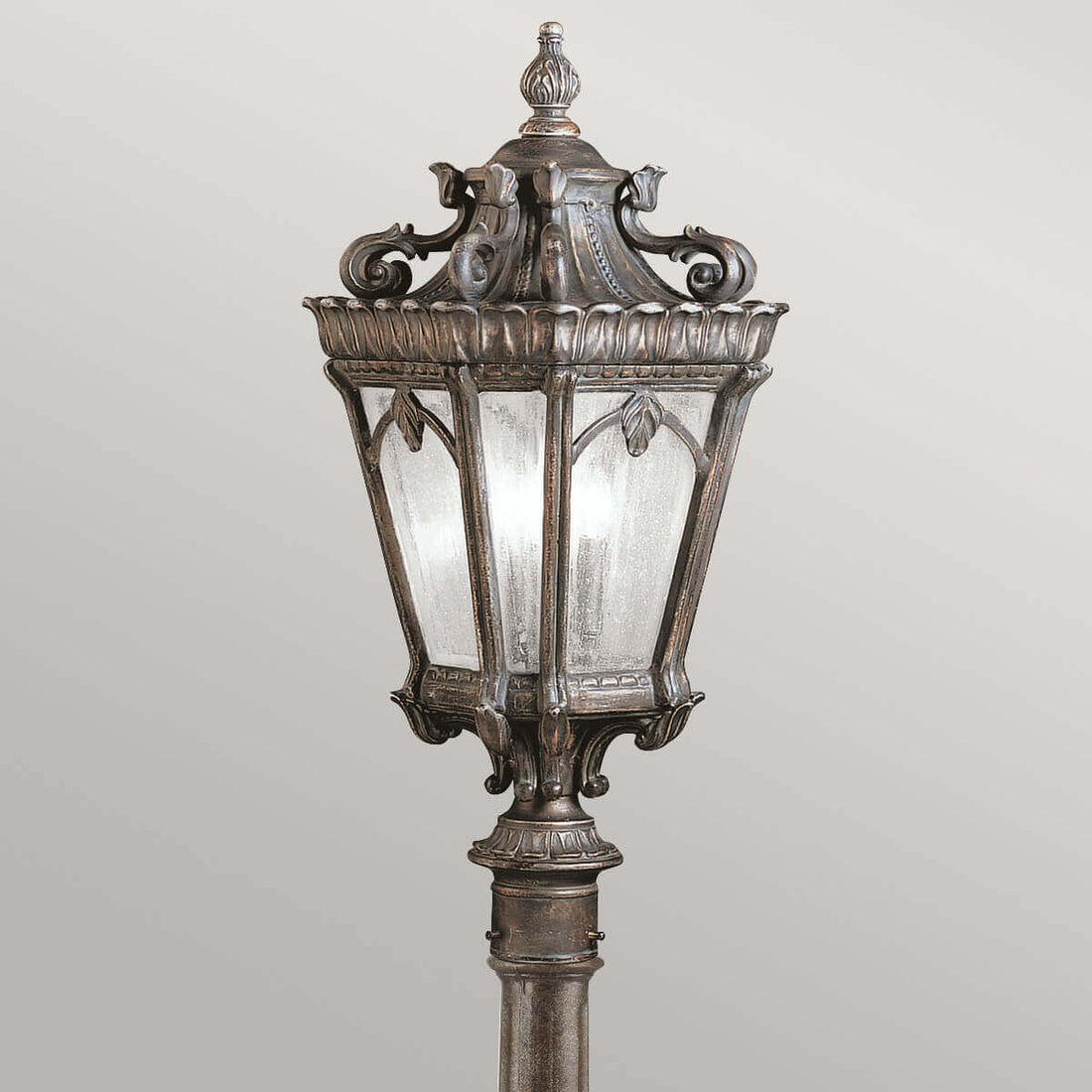 Lampadaire extérieur Tournai, verre