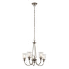 Lustre Waverly 5 lumières, verre