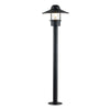 Lampadaire extérieur noir, H 101,8 cm