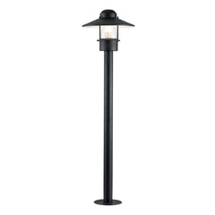 Lampadaire extérieur noir, H 101,8 cm