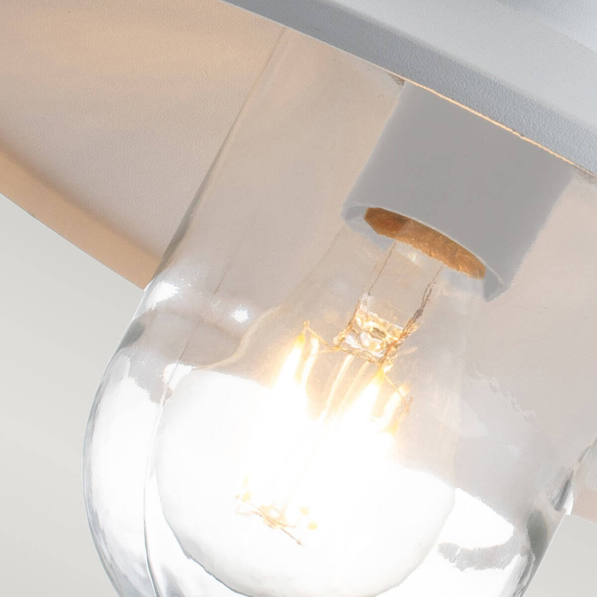 Applique extérieure Sensor blanche et argentée