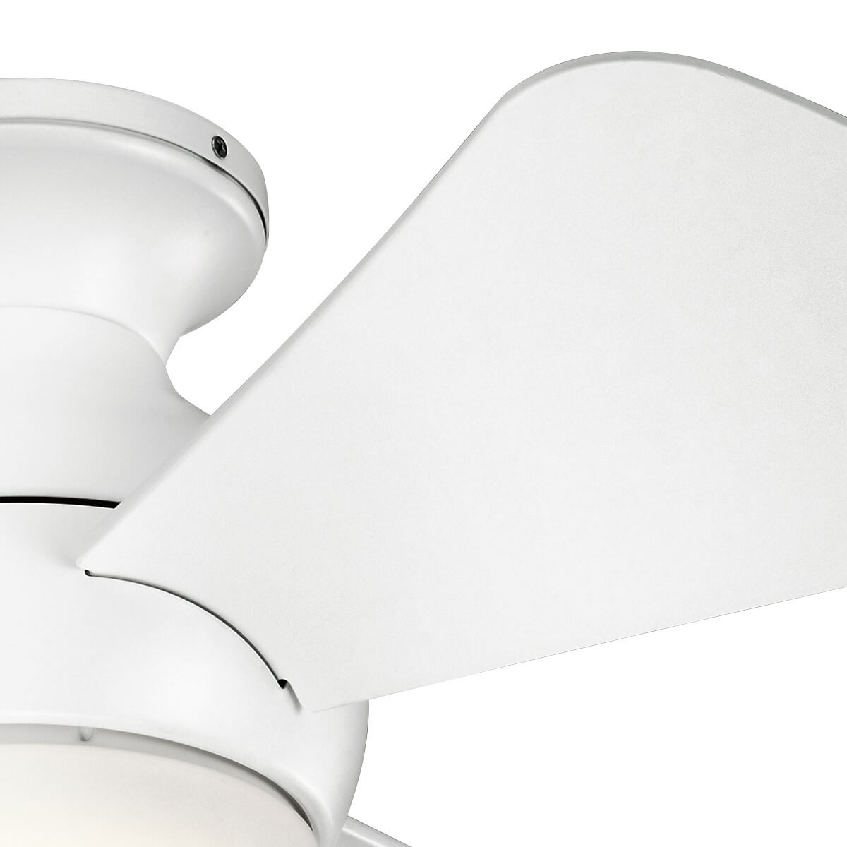 Ventilateur de plafond lumineux Sola blanc mat