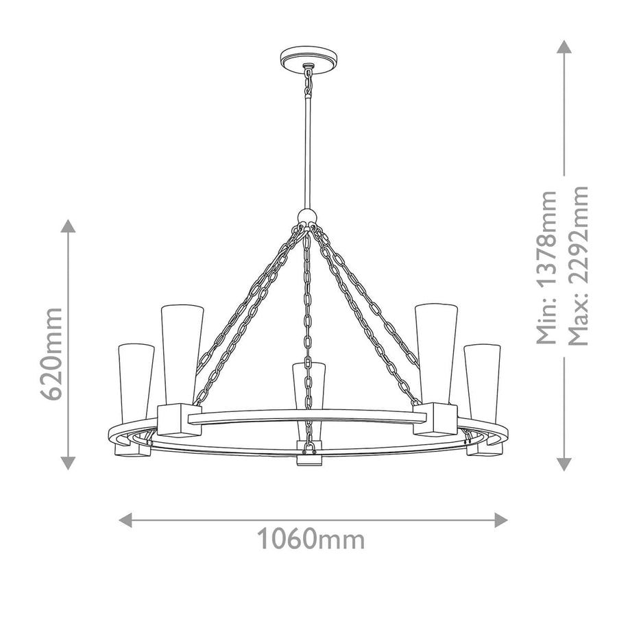 Lustre Kristy 5 lumières doré et opale, verre