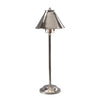 Lampe à poser Provence nickel poli, H 59 cm