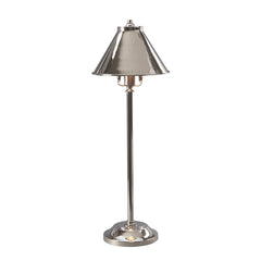 Lampe à poser Provence nickel poli, H 59 cm