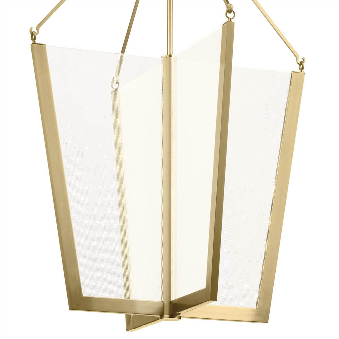 Suspension Calters dorée, H 73,2 cm