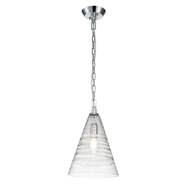 Suspension luminaire | Elmore Chromée