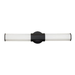 Applique murale Facet noire mat et opale, verre, H 65,9 cm
