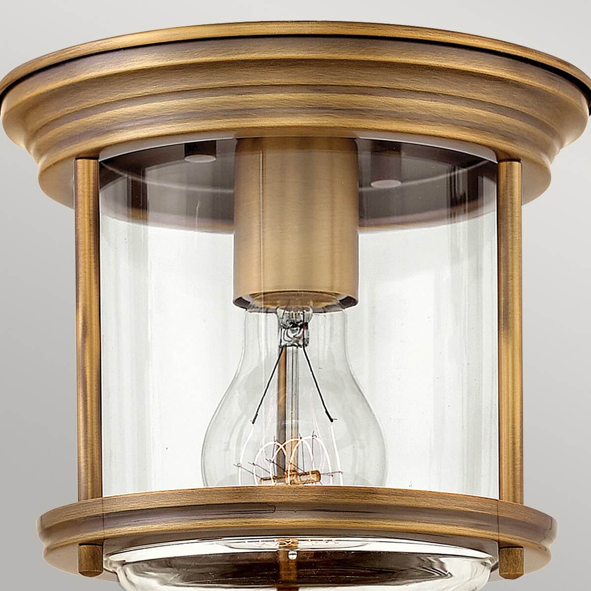 Plafonnier Hadrian bronze et transparent, verre (QN-HADRIAN-MINI-F-BR-CLEAR)