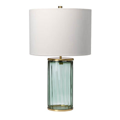Lampe à poser Reno laiton vieilli, verre