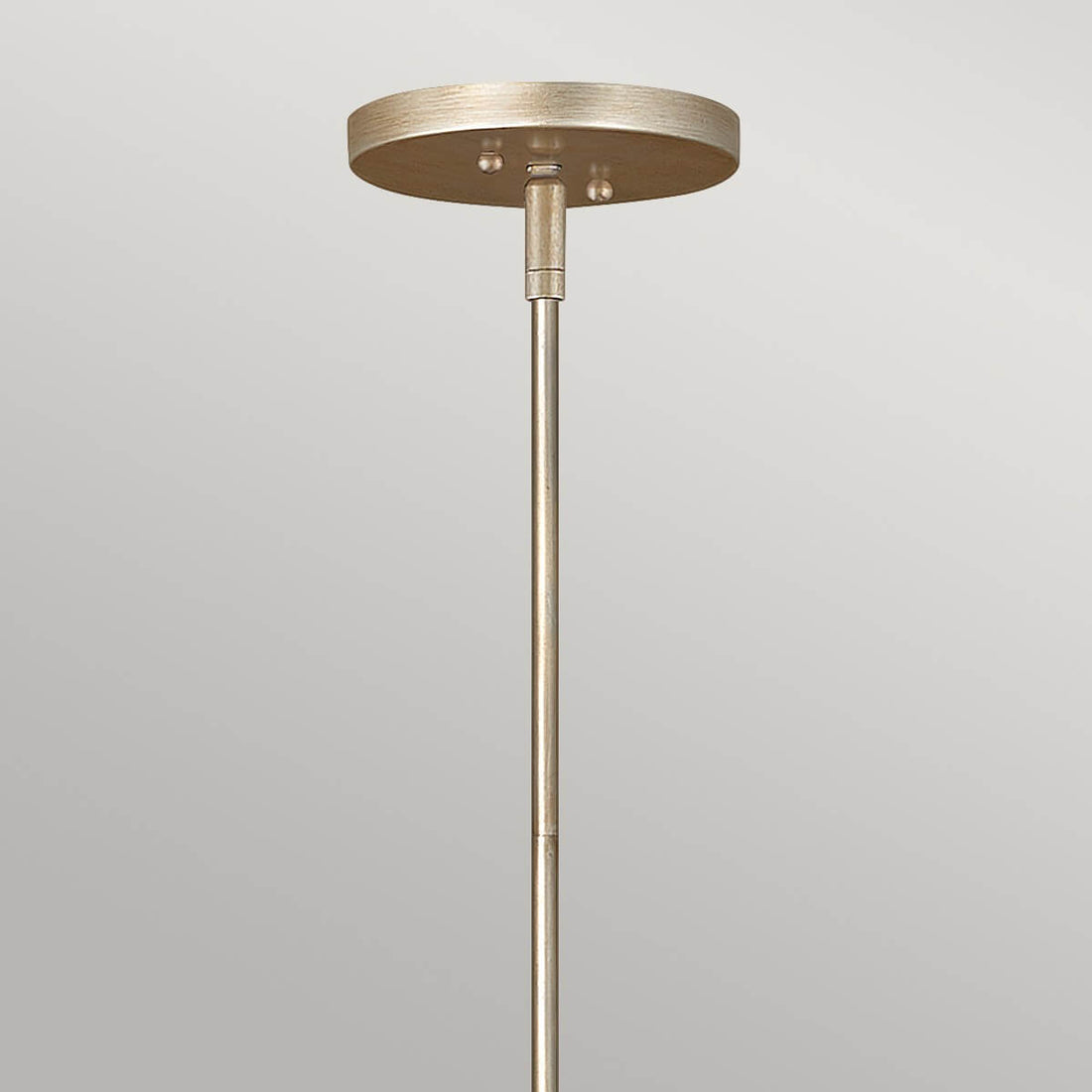 Suspension Reverie 4 lumières dorée et inox, cristal