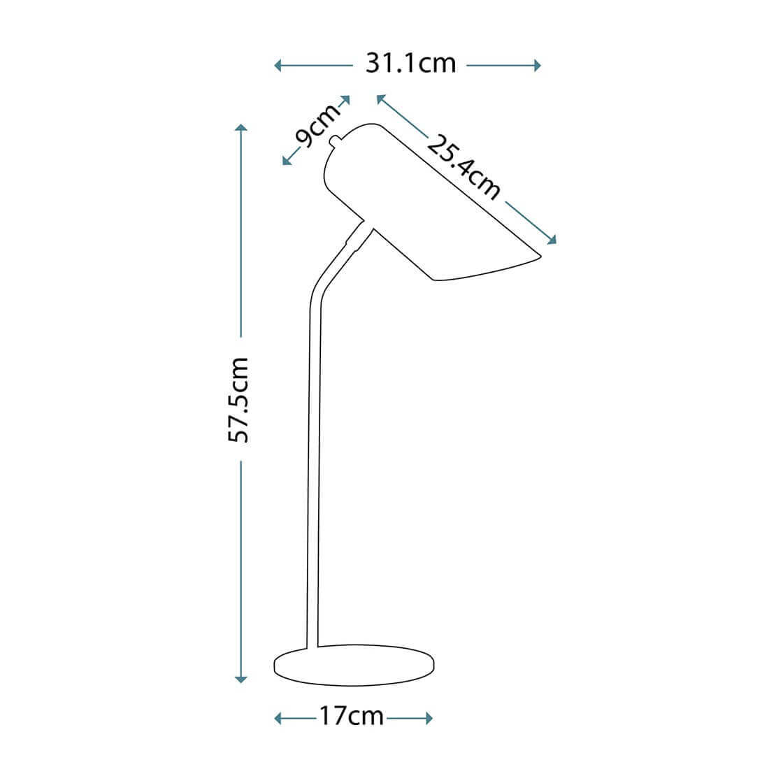 Lampe à poser Quinto blanche et laiton vieilli