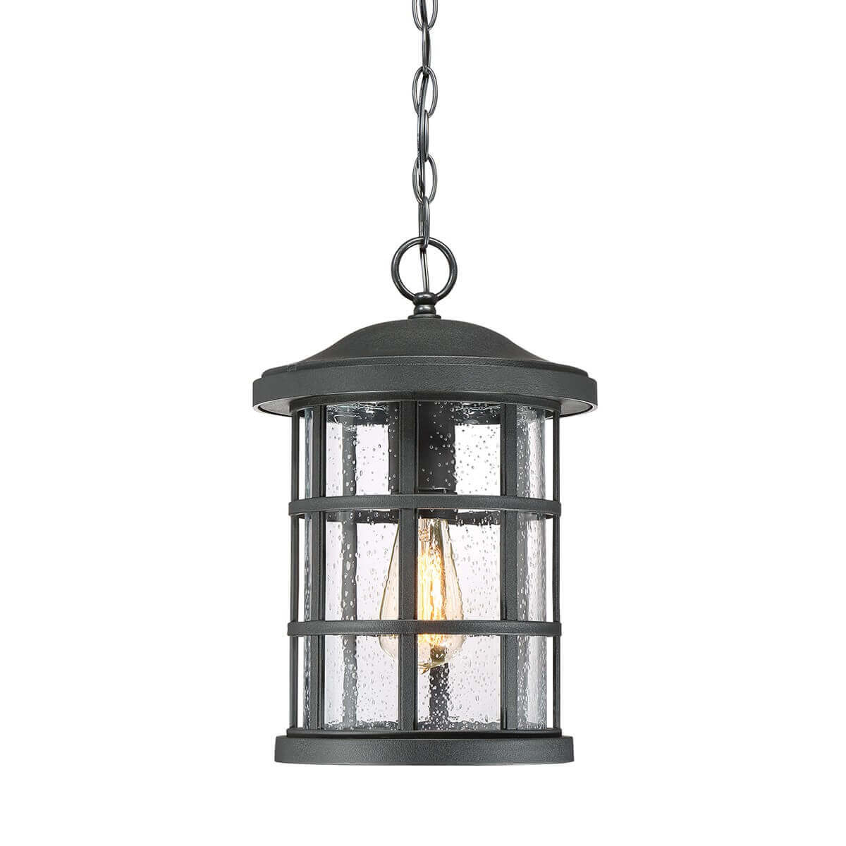 Suspension extérieure Crusade noire, verre