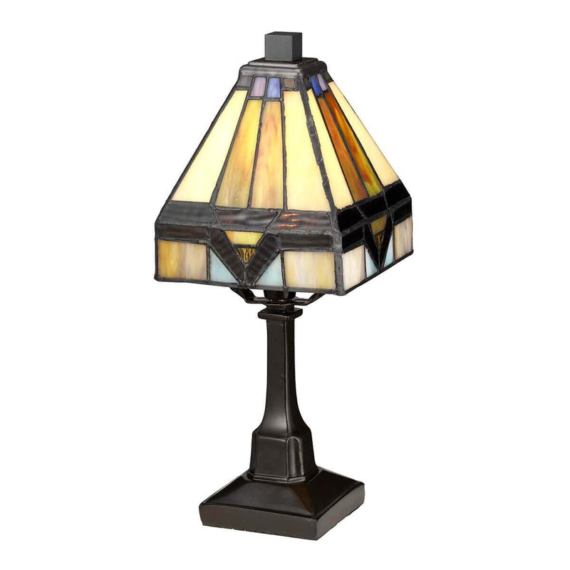 Lampe à poser Holmes bronze, verre