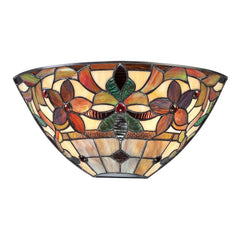 Applique murale Kami 2 lumières bronze, verre